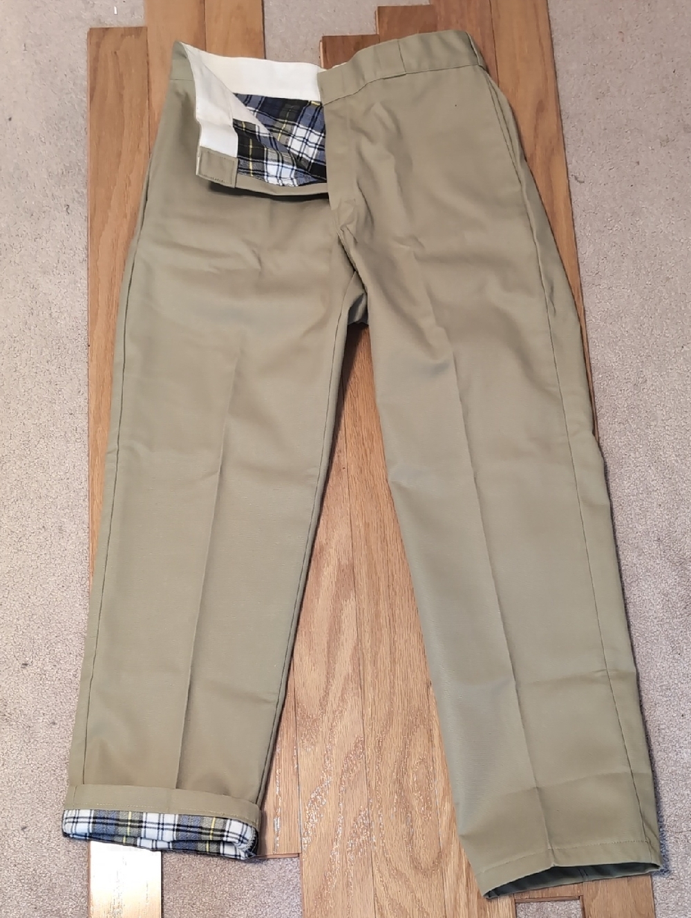 Dickies Men's Khaki Work Pants - Classic Straight Fit